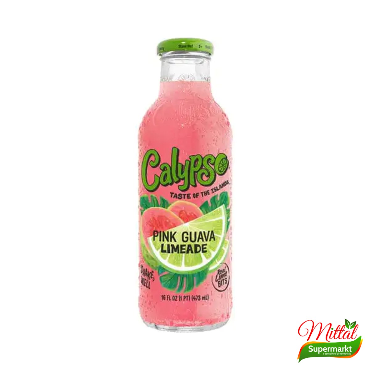 Calypso Pink Guave 473ml, Limonade met Guavesmaak (Guava Lemonade)