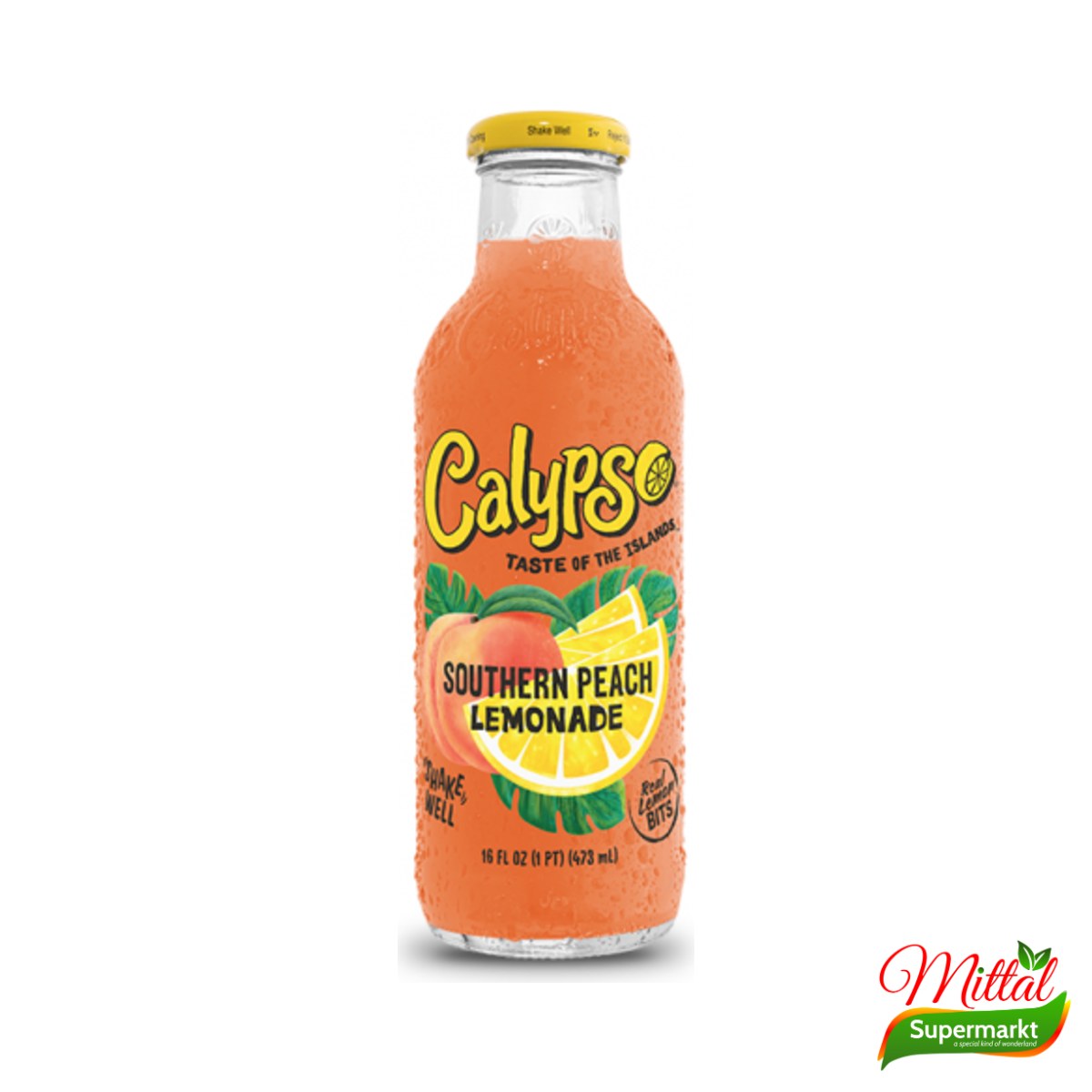Calypso Southern Peach 473ml, Limonade met Perziksmaak (Peach Lemonade)
