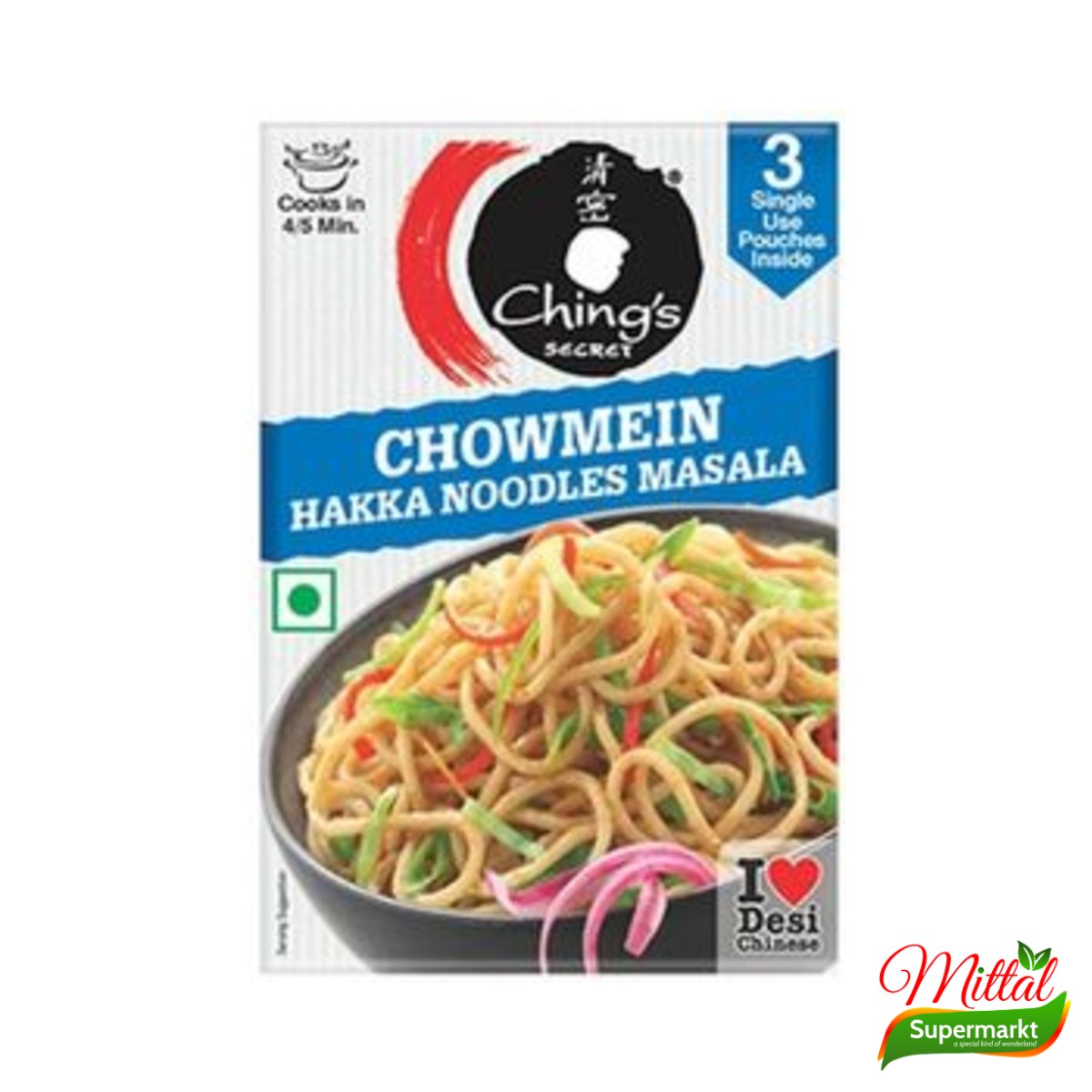 Chings Chowmein Hakka Masala 20g, Kruidenmix voor Hakka Noodles (Chowmein Masala)