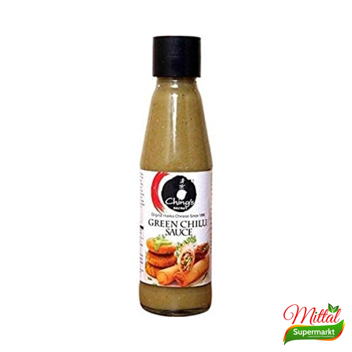 Chings Green Chilli Sauce 190g, Pittige Groene Chilisaus (Green Chilli Sauce)