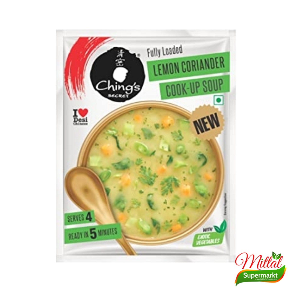 Chings Lemon Coriander Soup, Instant Citroen-Koriandersoep (Lemon Coriander Soup)