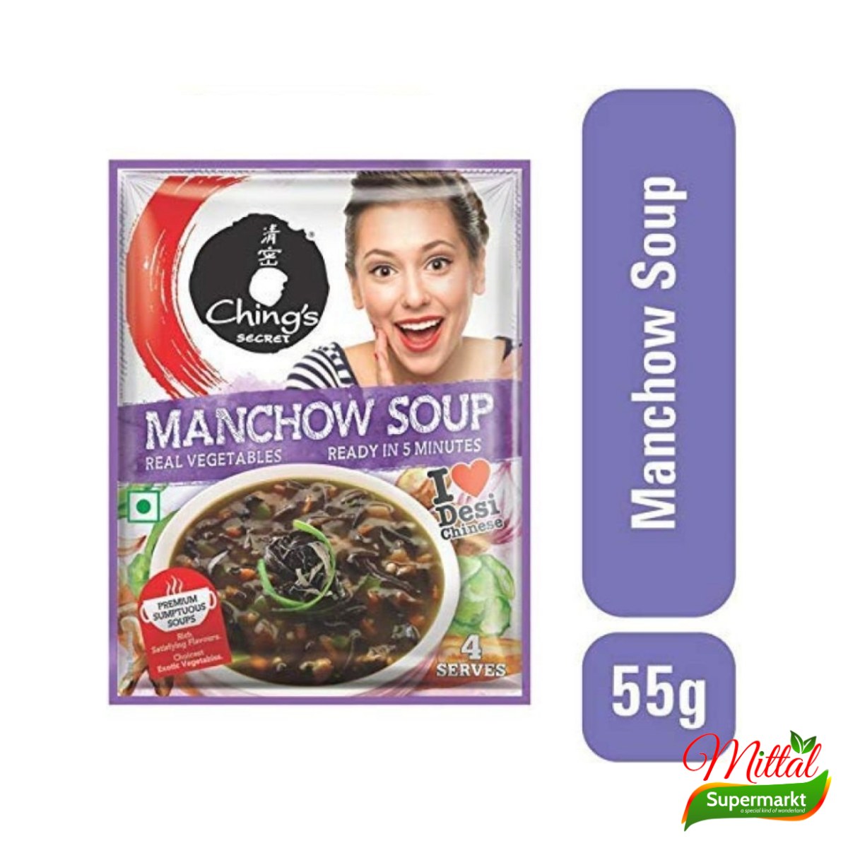 Chings Manchow Soup, Pittige Instant Manchow Soep (Manchow Soup)