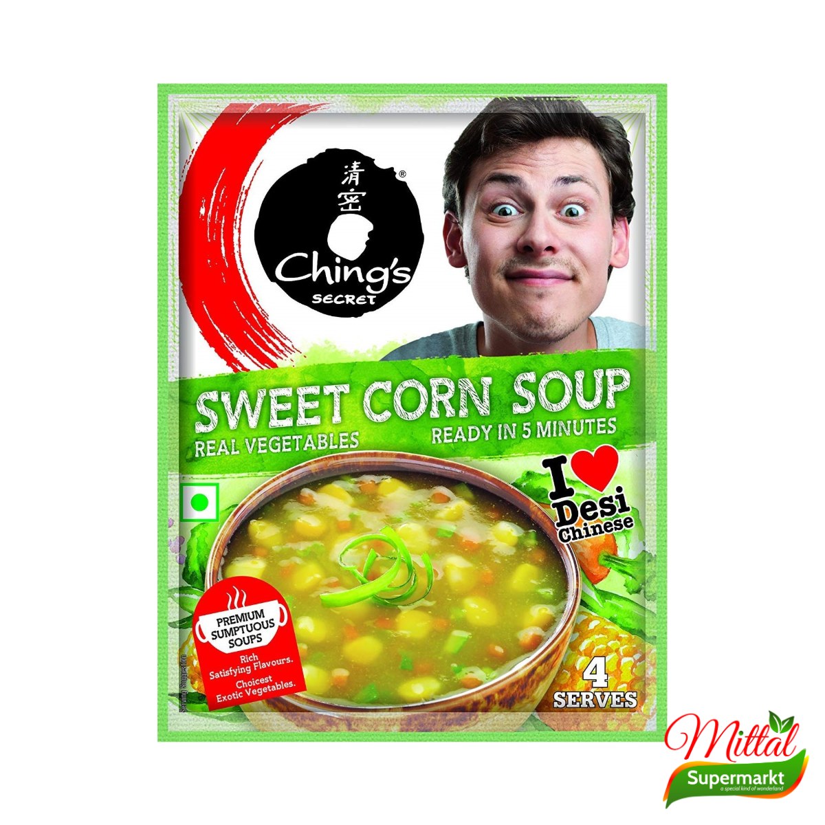 Chings Sweet Corn Soup, Instant Maïssoep (Sweet Corn Soup)