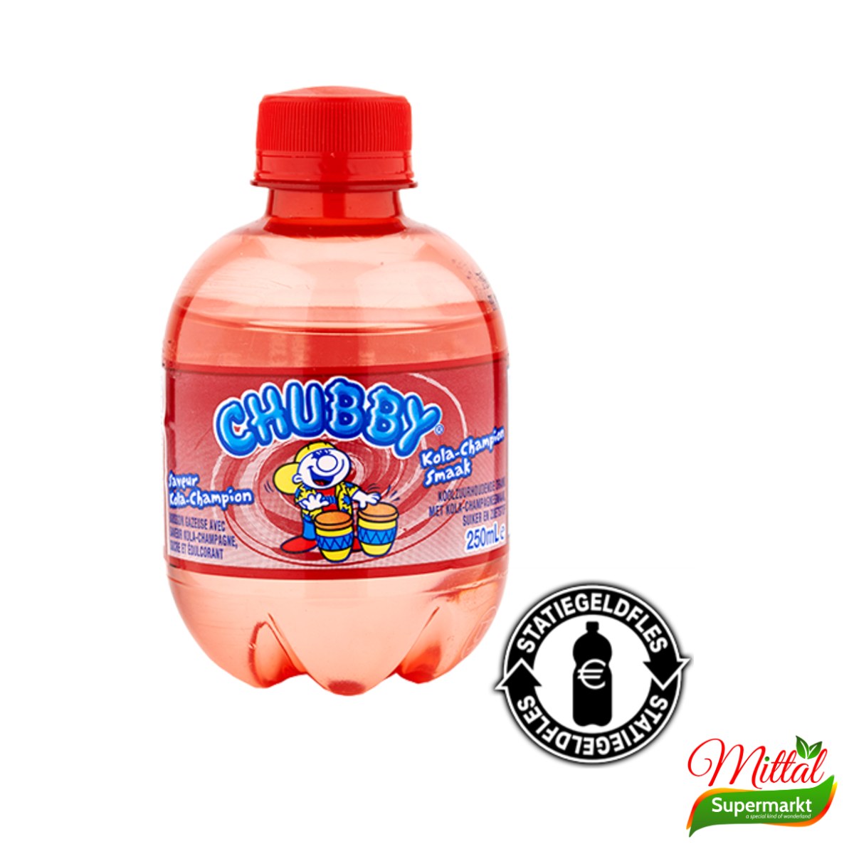 Chubby Kola Champagne 250ml, Frisdrank in Kolastijl (Kola Champagne Soda)
