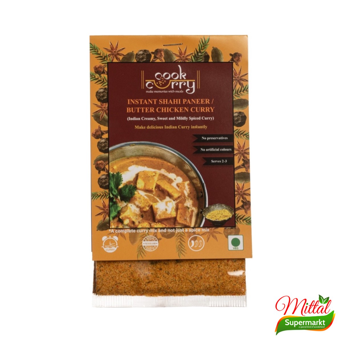 Cook Curry Shahi Paneer Butter Chicken, Kant-en-Klare Romige Currysaus (Shahi Paneer Masala)