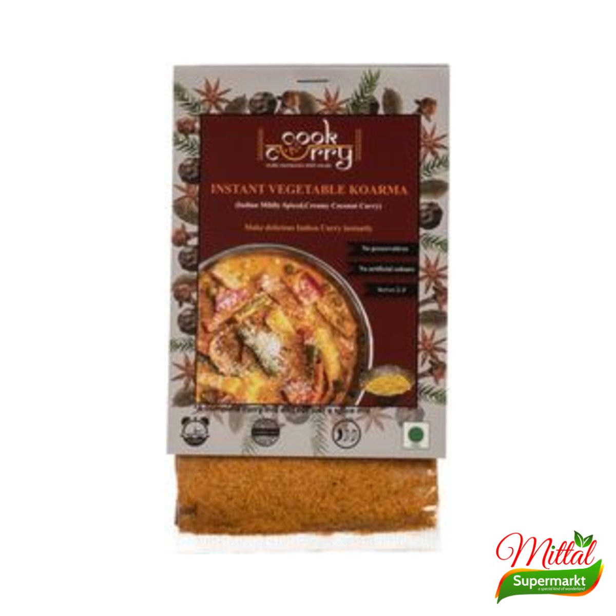 Cook Curry Vegetable Korma, Kant-en-Klare Milde Groentecurry (Veg Korma)