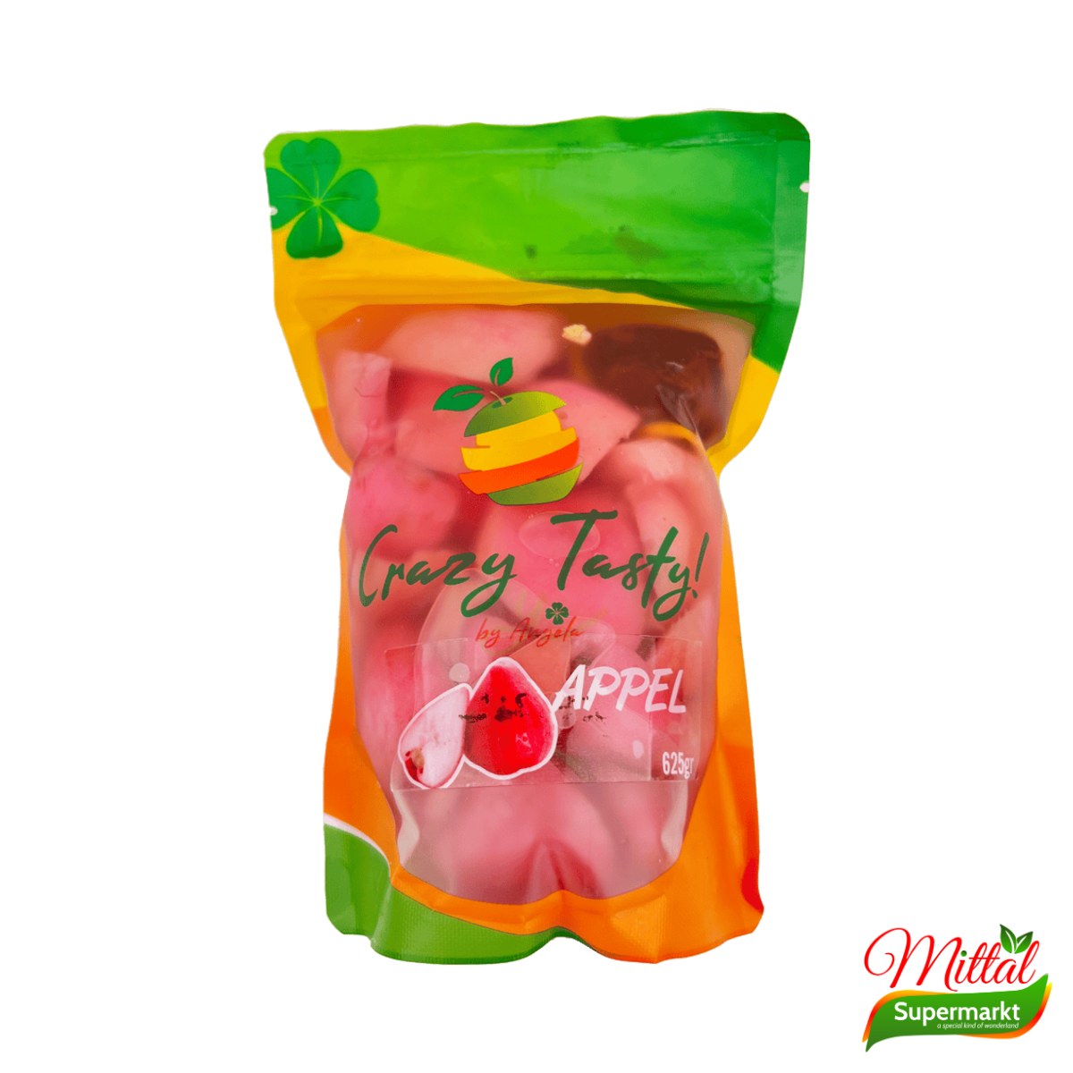 Crazy Tasty Zuurgoed Appel 625g, Surinaamse Zoetzure Appel (Sour Apple)