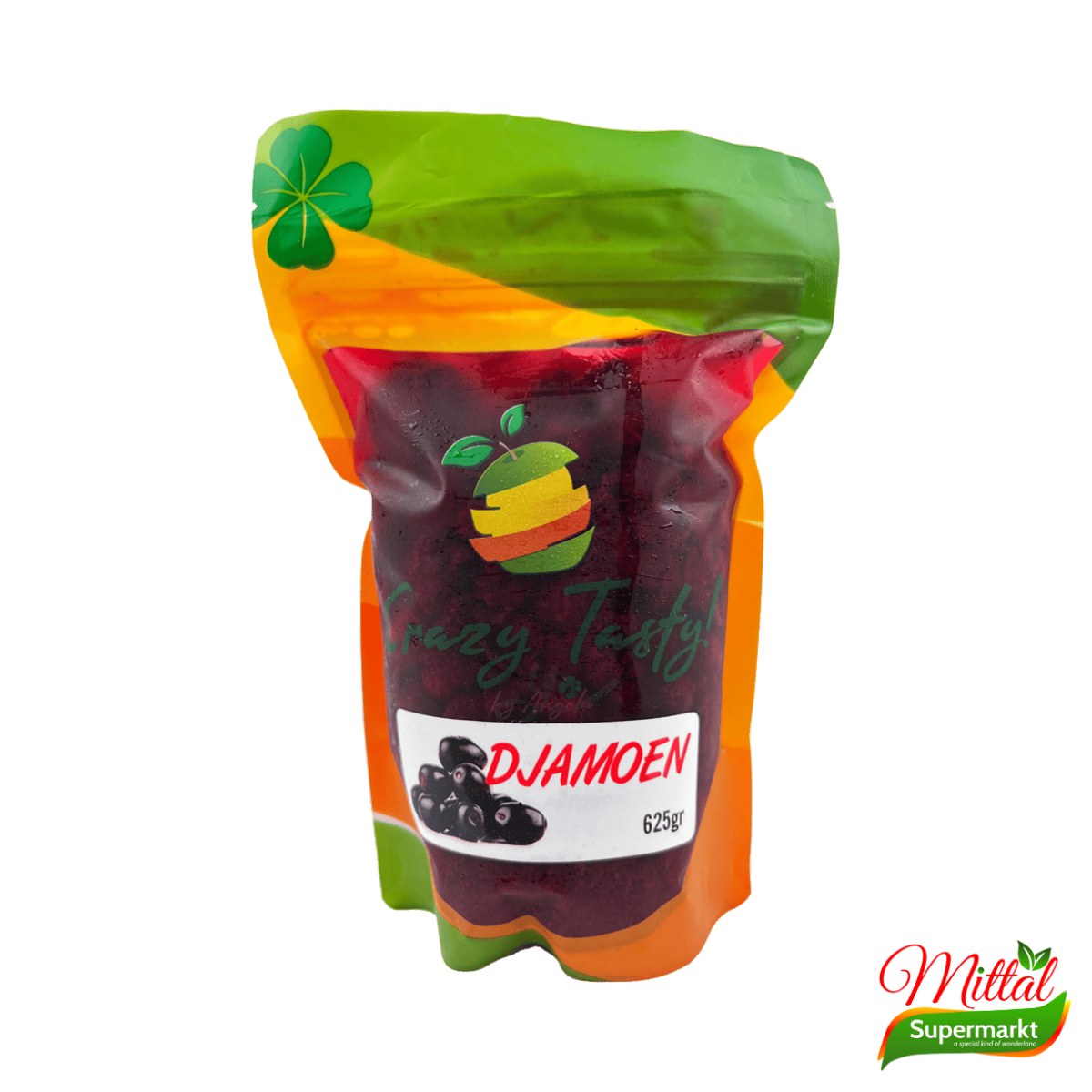 Crazy Tasty Zuurgoed Djamoen 625g, Surinaamse Zoetzure Djamoen (Jamun)