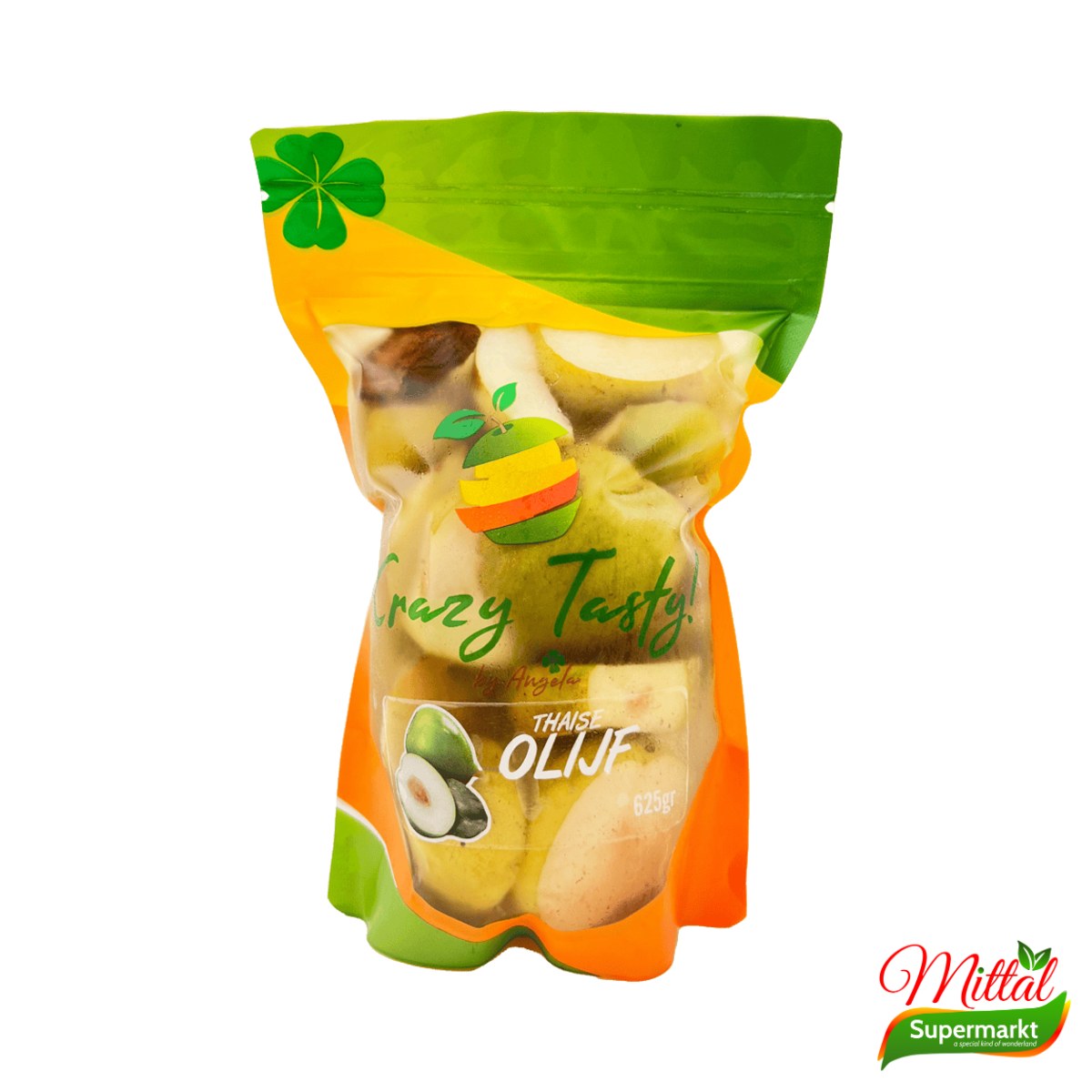 Crazy Tasty Zuurgoed Olijf 625g, Surinaamse Zoetzure Olijven (Pickled Olives)