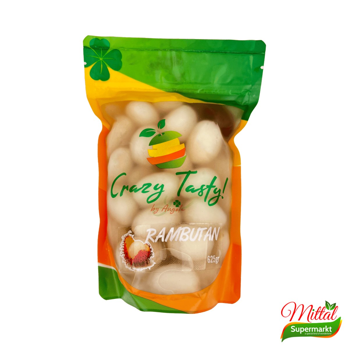 Crazy Tasty Zuurgoed Rambutan 625g, Surinaamse Zoetzure Rambutan (Rambutan)