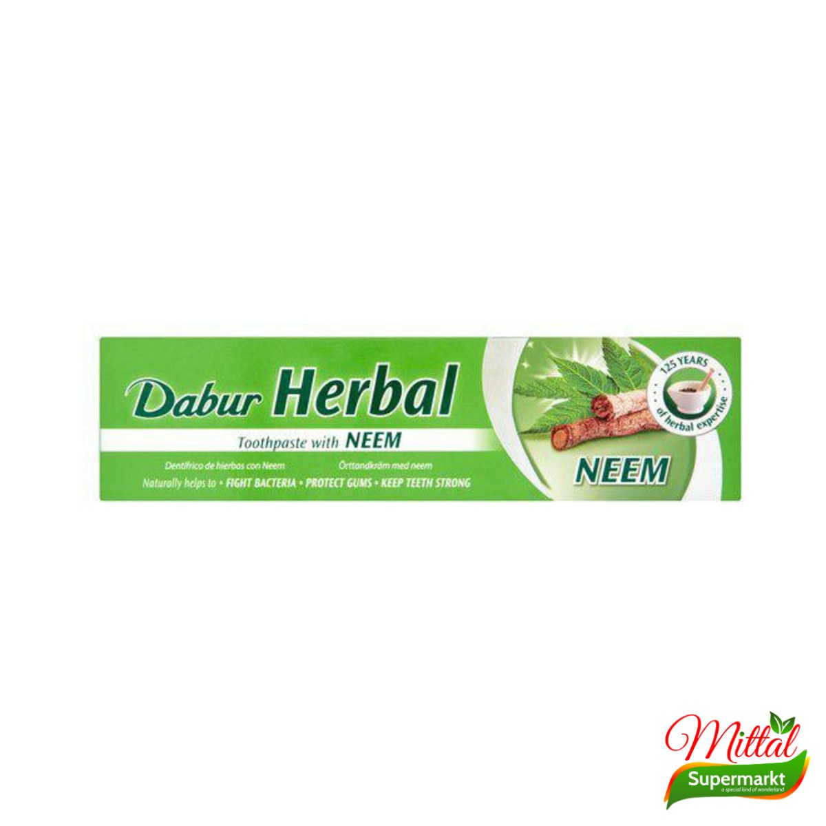 Dabur Neem Tandpasta 100ml, Kruidentandpasta met Neem (Neem Toothpaste)