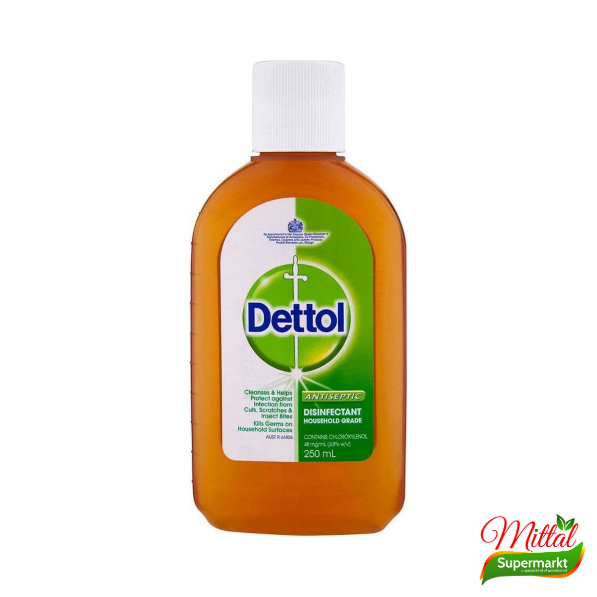 Dettol Antiseptische Vloeistof 250ml, Desinfecterend Reinigingsmiddel (Antiseptic Liquid)