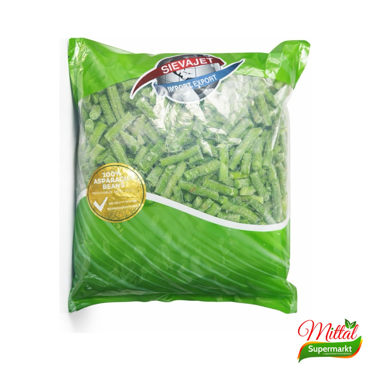 Diepvries Kouseband 500g, Gesneden Surinaamse Kouseband (Long Beans)