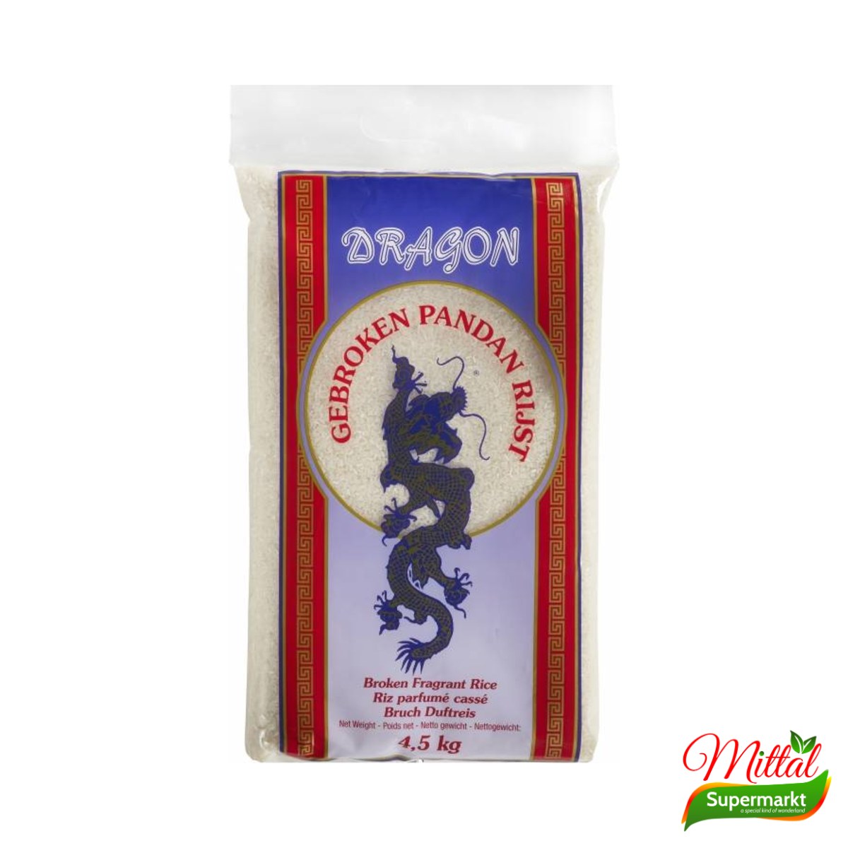 Dragon Pandan Breukrijst 4,5kg, Gebroken Jasmijnrijst (Broken Jasmine Rice) 2 gebroken jasmijnrijst – Dragon Pandan Breukrijst 4,5kg