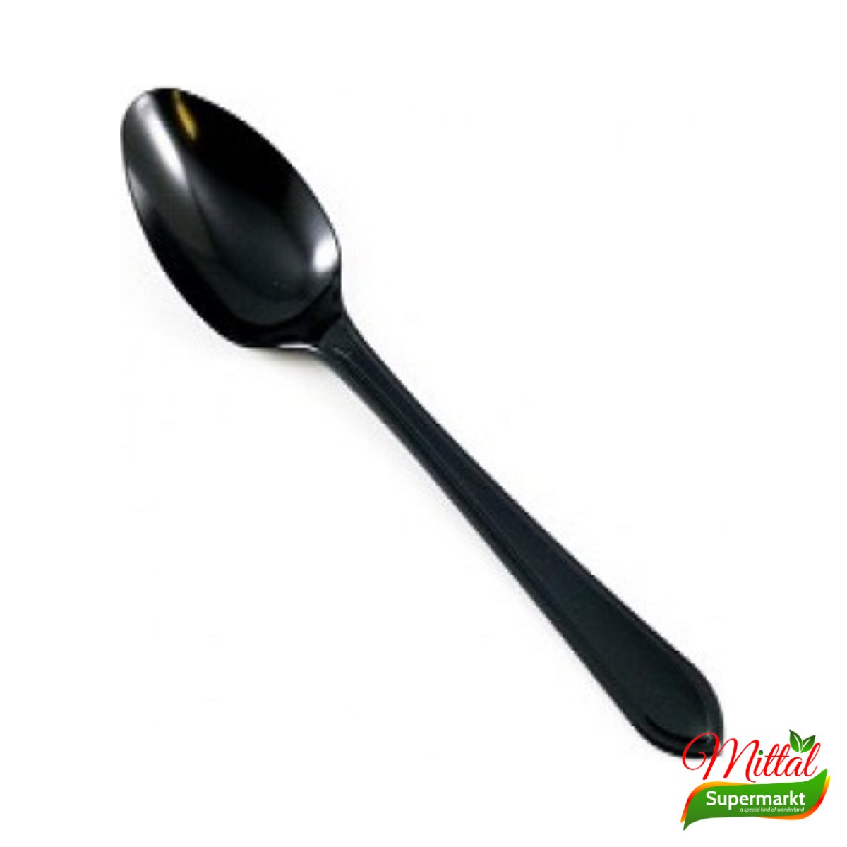 Elly Lepels Zwart 50 Stuks, Wegwerplepels (Disposable Spoons)