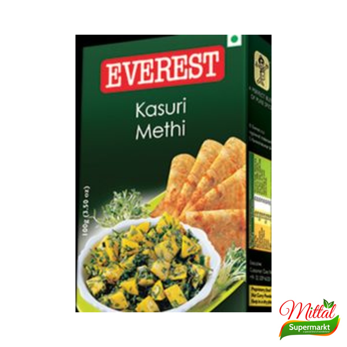Everest Kasoori Methi 100g, Gedroogde Fenegriekblaadjes (Dried Fenugreek Leaves)