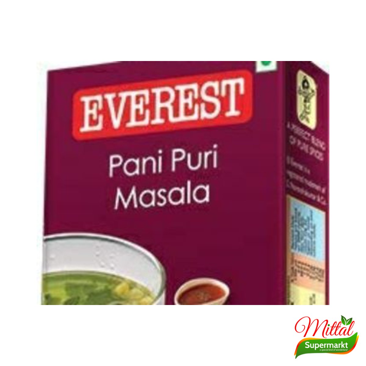 Everest Pani Puri Masala 100g, Kruidenmix voor Pani Puri Water (Pani Puri Masala)