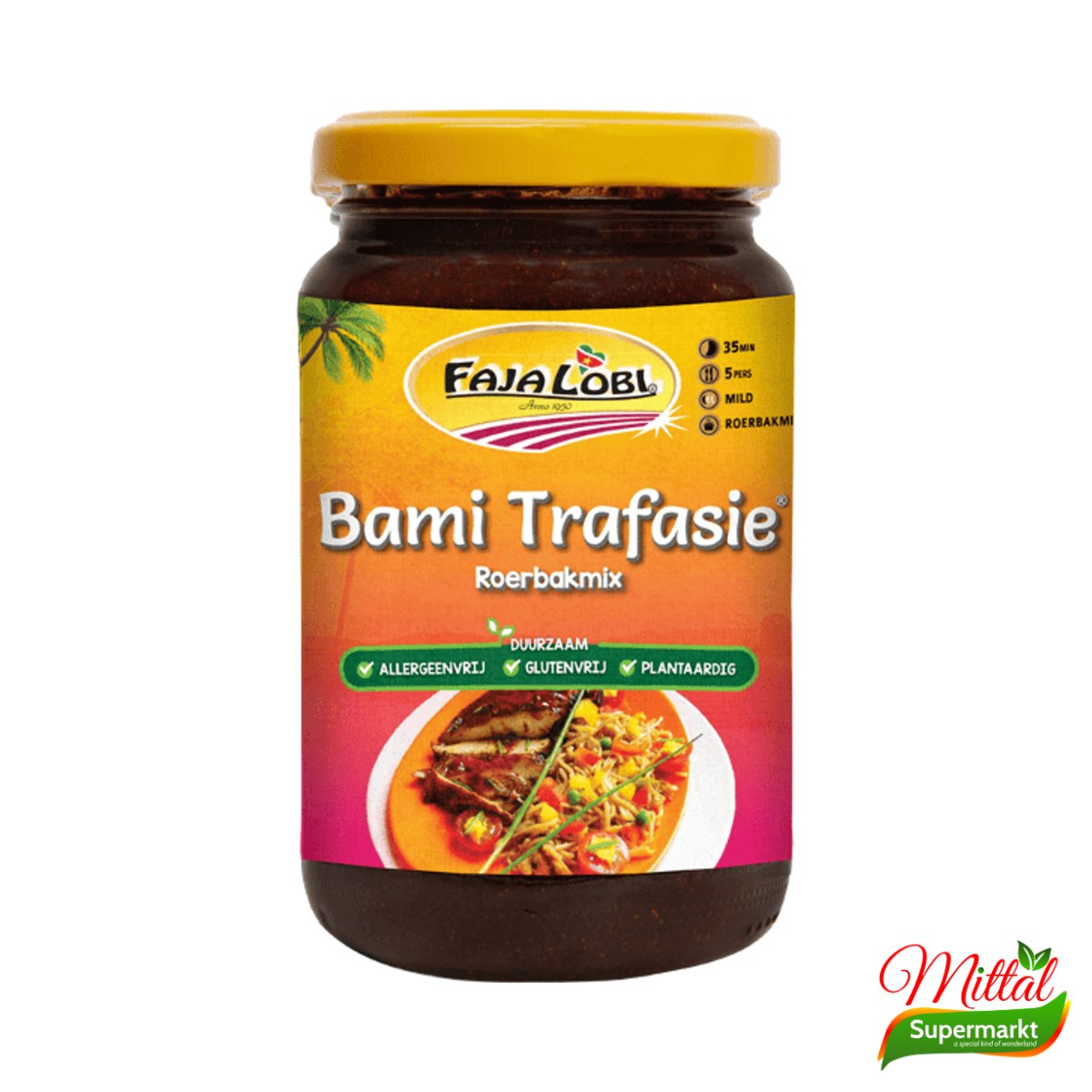 Faja Lobi Bami Trafasie Speciaal 360ml, Surinaamse Bamisaus (Bami Sauce)