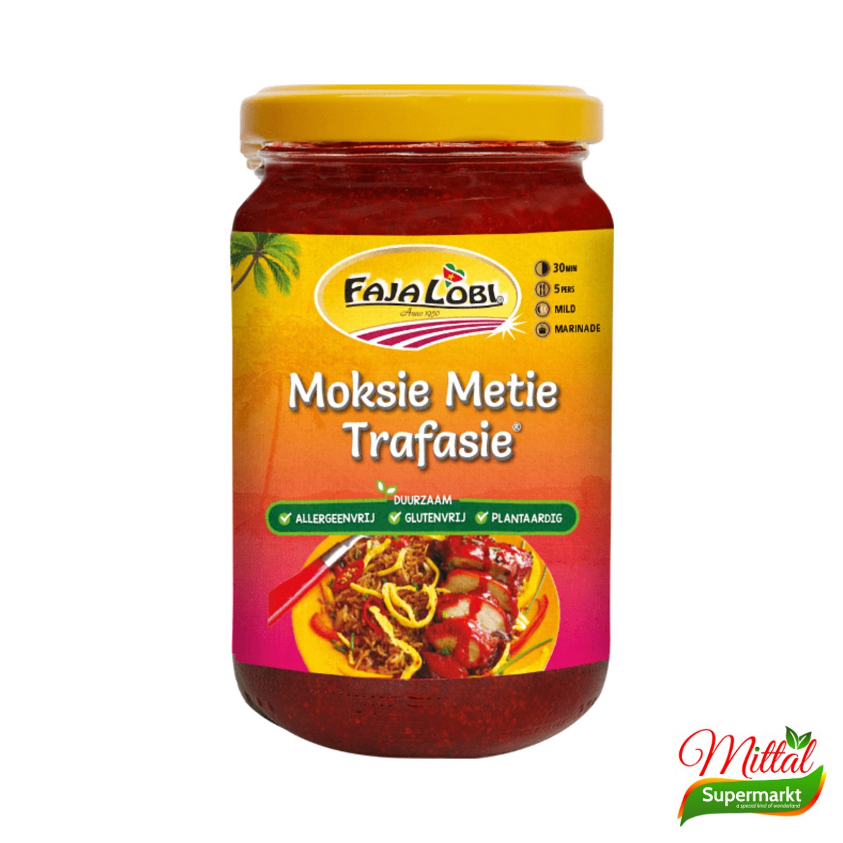 Faja Lobi Moksie Metie 360ml, Saus voor Gemengd Vlees (Mixed Meat Sauce)