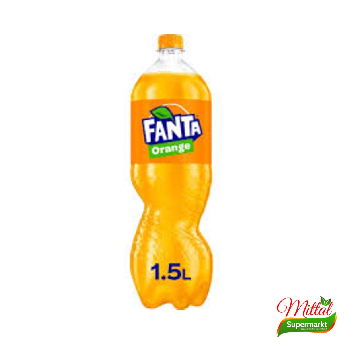 Fanta Orange 1,5L, Frisdrank met Sinaasappelsmaak (Orange Soda)
