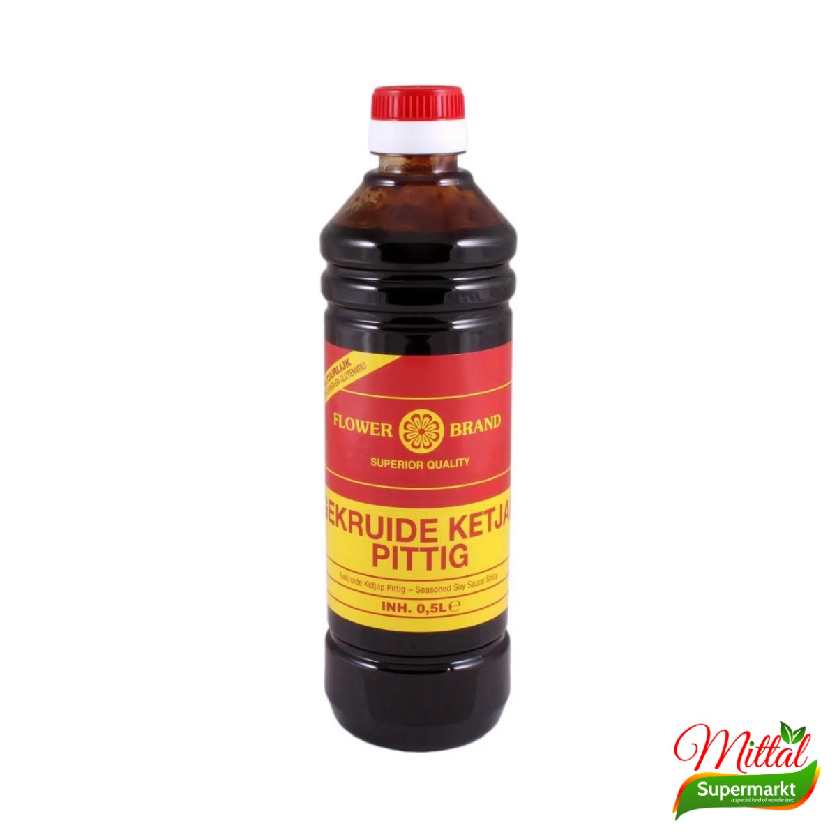 FB Gekruide Ketjap Pittig 500ml, Zoete Pittige Sojasaus (Spicy Sweet Soy Sauce)