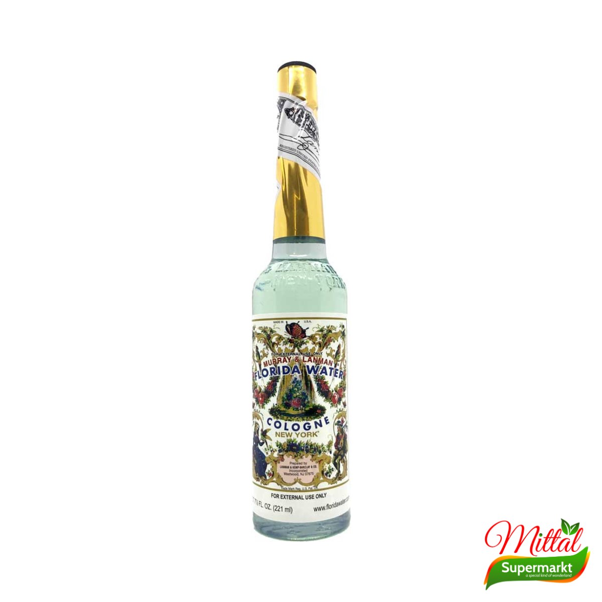 Florida Water 221ml, Klassiek Geurwater in Glazen Fles (Florida Water Cologne)