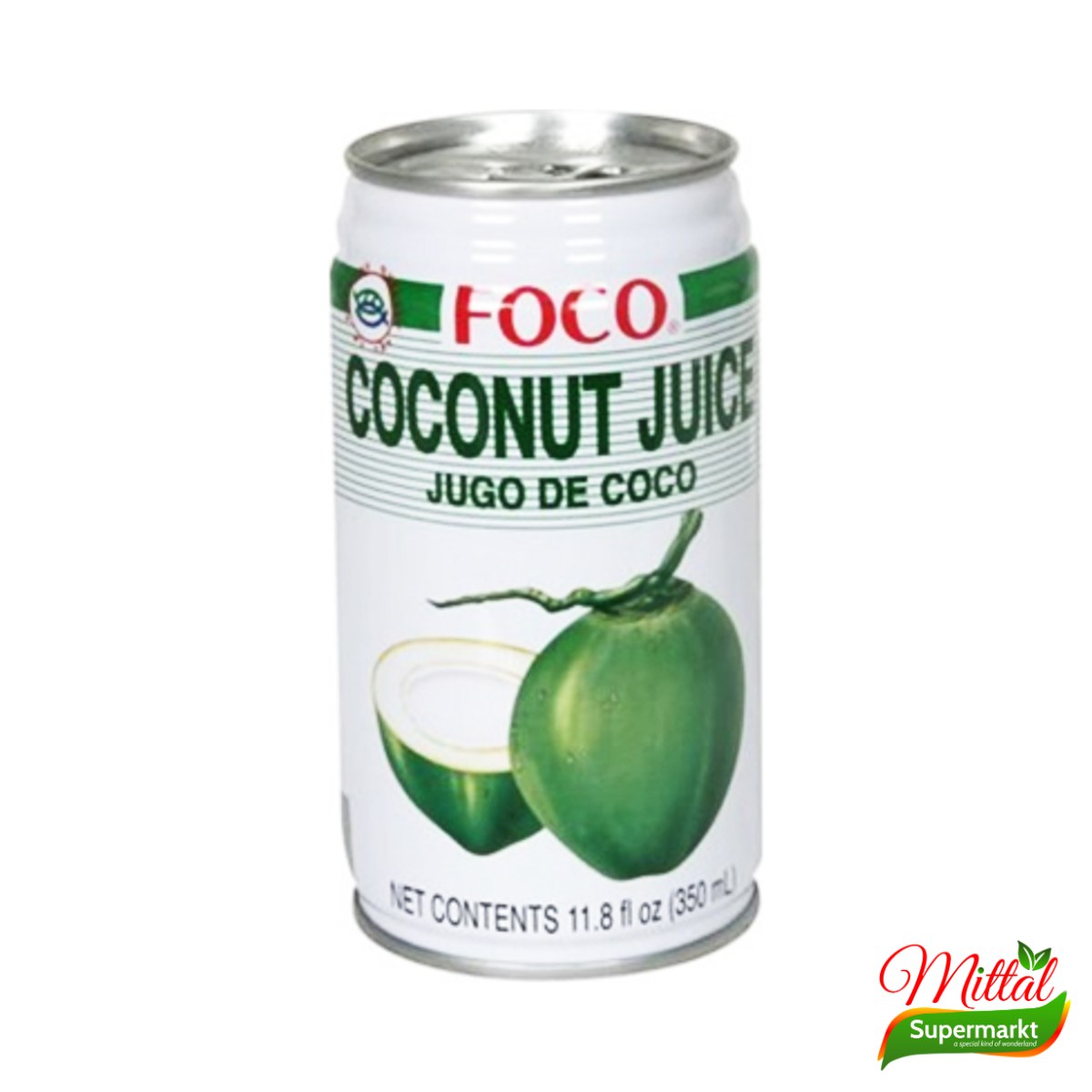 Foco Coconut Juice 350ml, Kokosdrank met Stukjes (Coconut Juice)