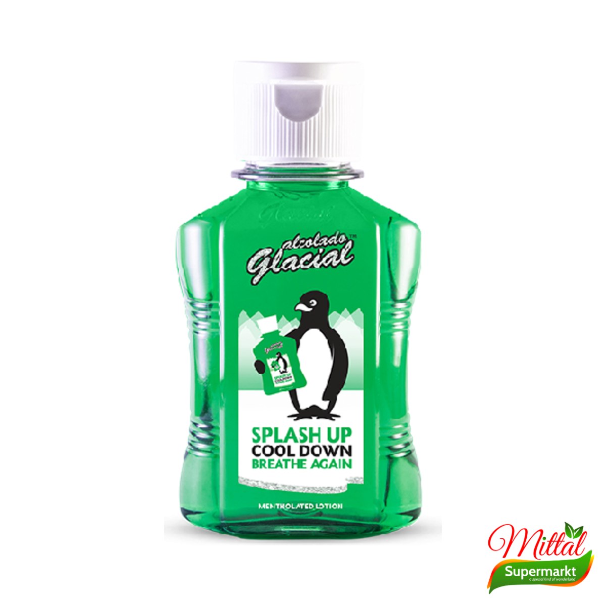 Glacial 250ml, Verfrissend Geurwater Grote Fles (Cologne Splash)