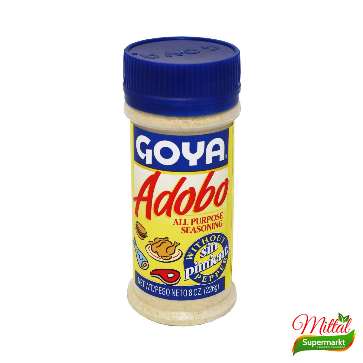 Goya Adobo zonder Peper 226g, Kruidenmix met Knoflook (Adobo Seasoning)