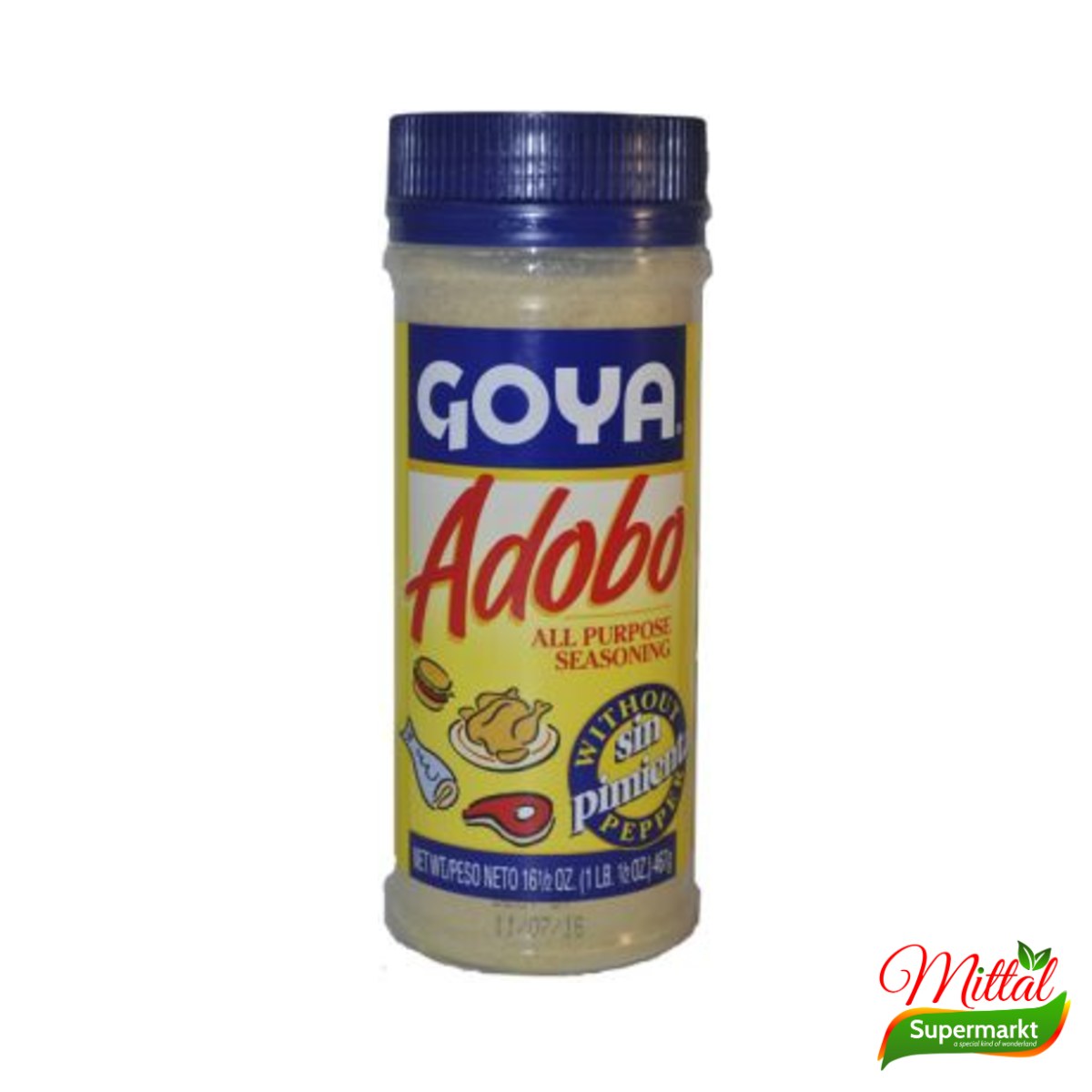 Goya Adobo zonder Peper 467g, Latijns-Amerikaanse Kruidenmix (Adobo Seasoning)
