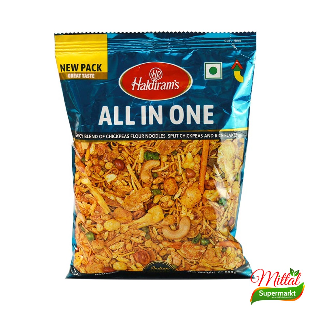 Haldiram All In One 200g, Gemengde Indiase Snackmix (Namkeen Mix)