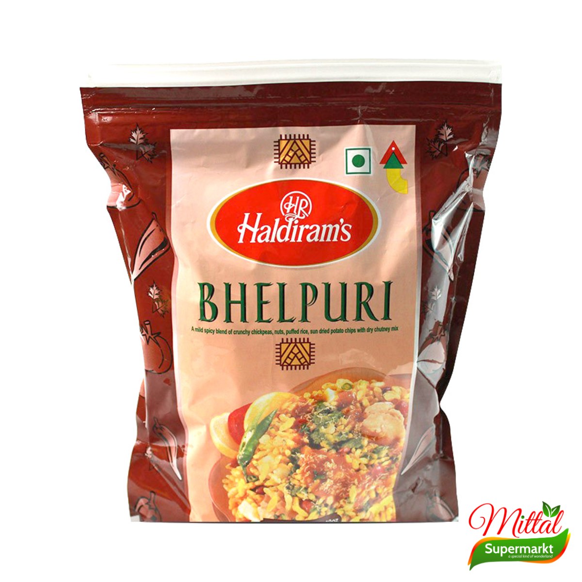 Haldiram Bhelpuri 200g, Basis voor Bhel Puri Chaat (Bhel Puri Mix)