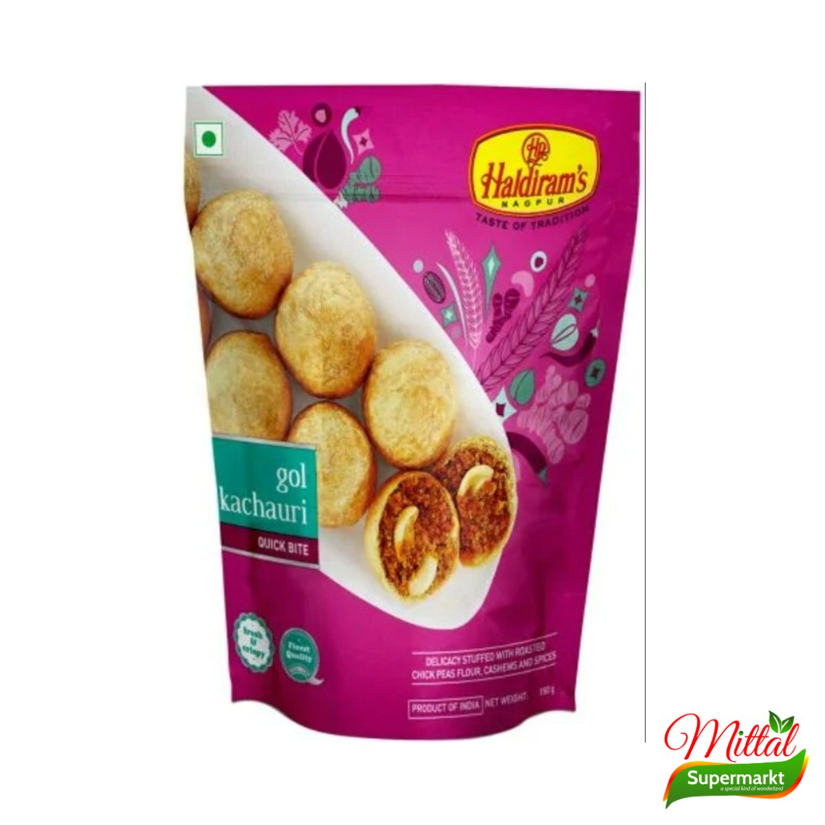 Haldiram Gol Kachori, Krokante Gevulde Kachori (Kachori)