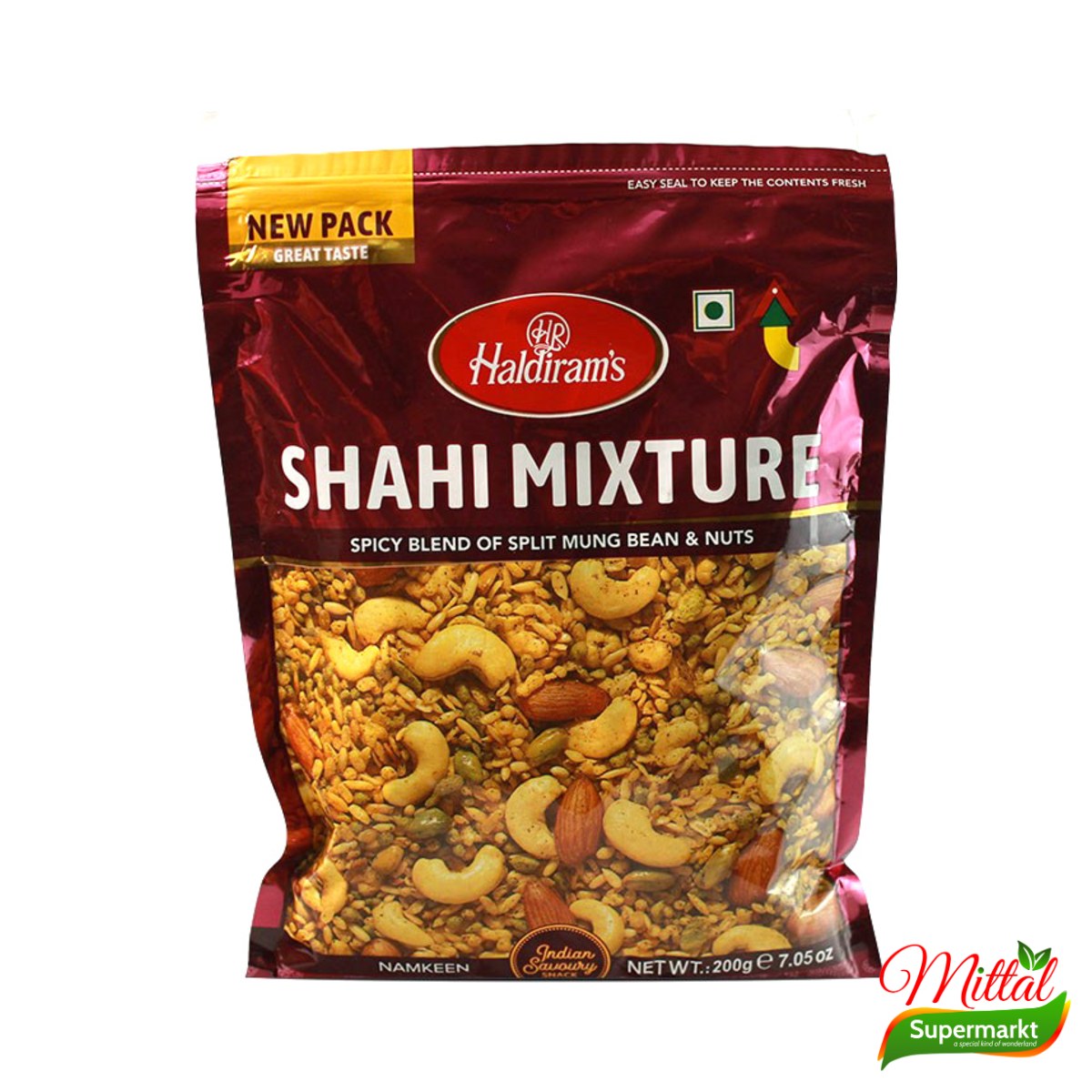 Haldiram Shahi Mixture 200g, Premium Snackmix met Noten (Shahi Mixture)