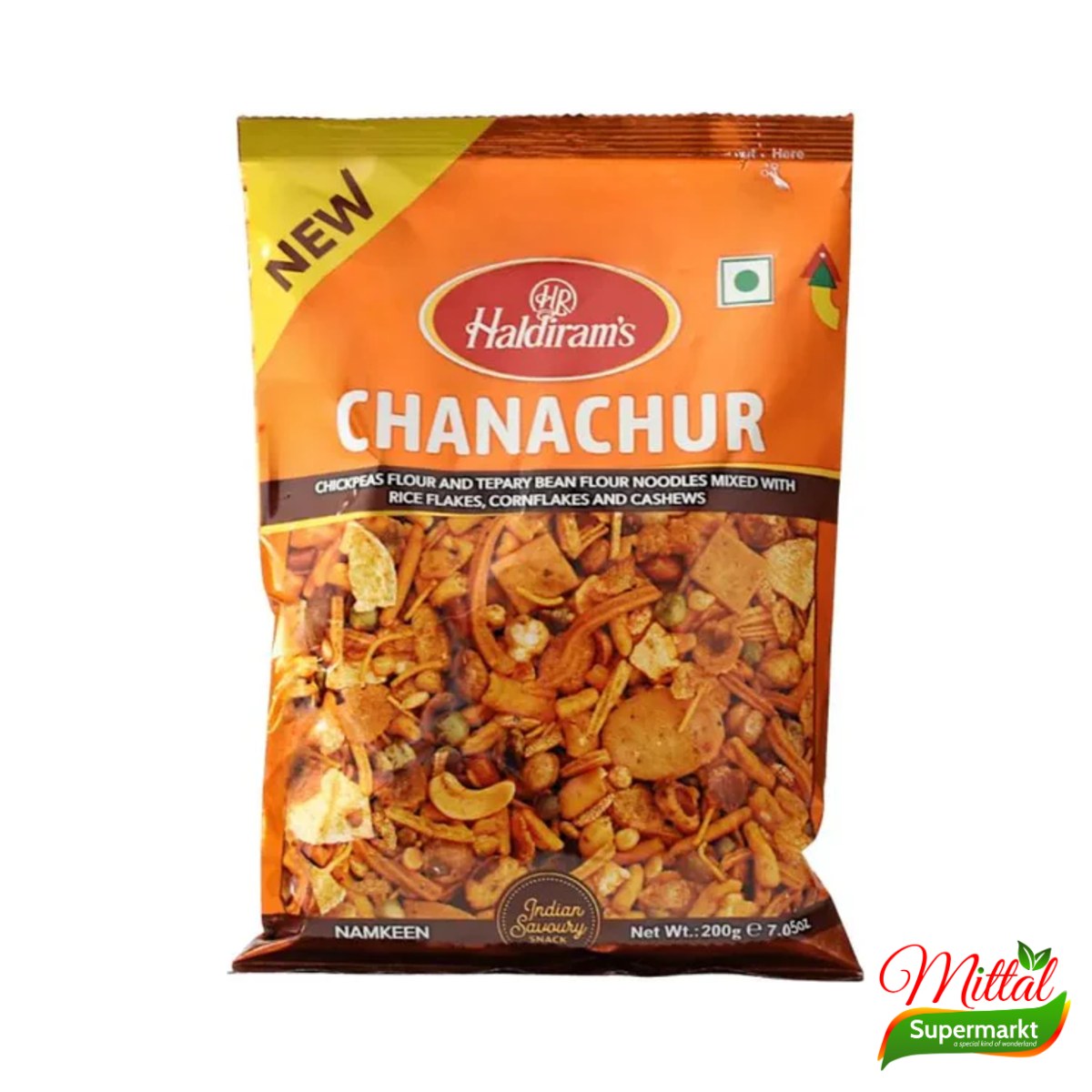 Haldiram's Chanachur 200g, Bengaalse Pittige Snackmix (Chanachur)