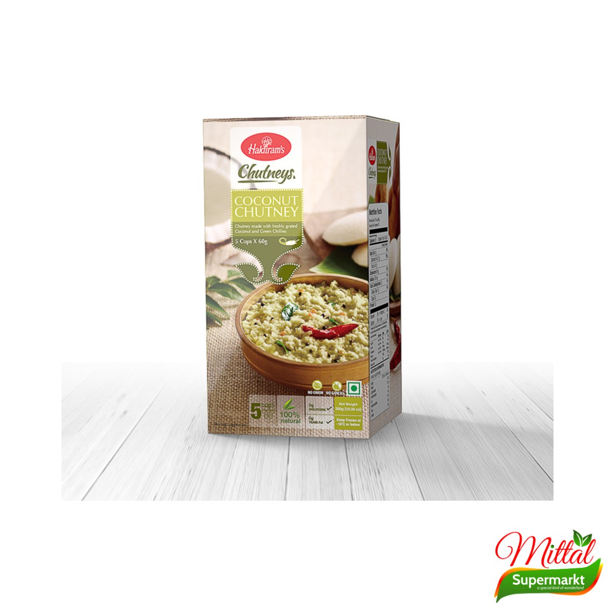 Haldiram's Coconut Chutney, Diepvries Kokoschutney (Nariyal Chutney)