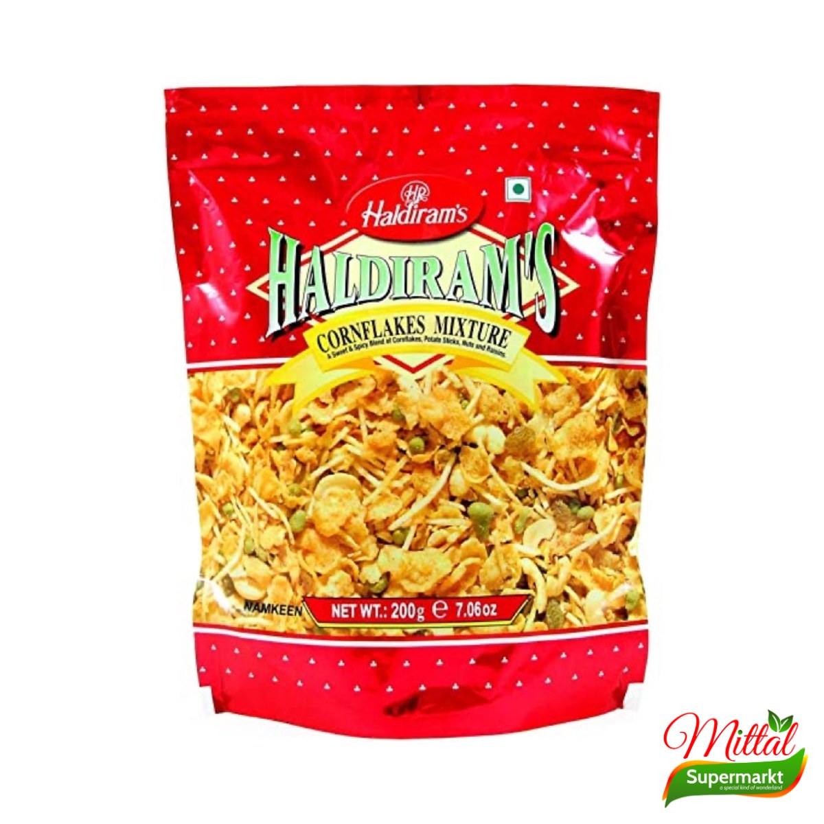 Haldiram's Cornflakes Mixture, Hartige Snackmix met Cornflakes (Cornflakes Mixture)