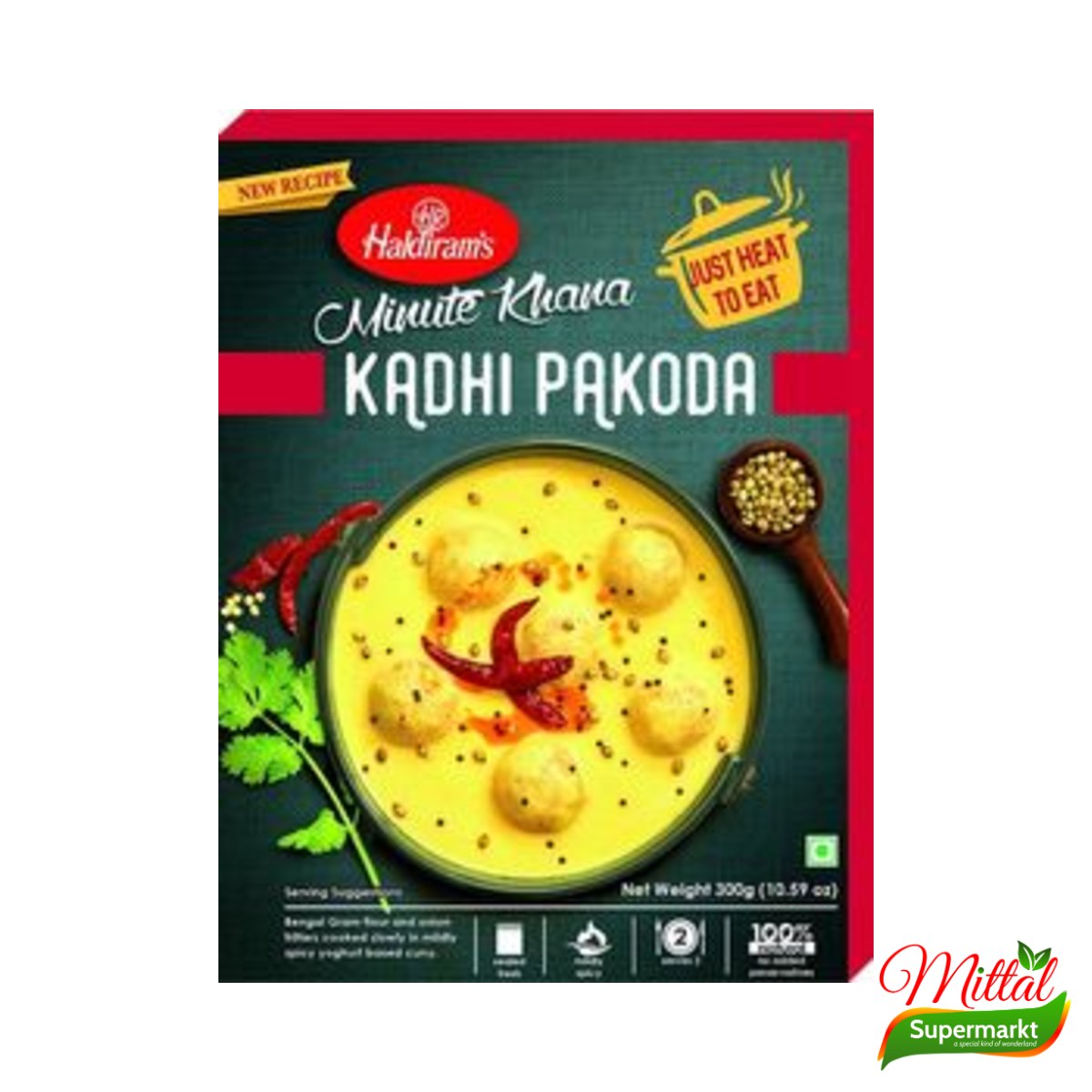 Haldiram's Kadhi Pakoda 300g, Kant-en-Klare Yoghurtcurry met Pakora (Kadhi) 2 haldiram's kadhi pakoda 300g – Haldiram's Kadhi Pakoda 300g