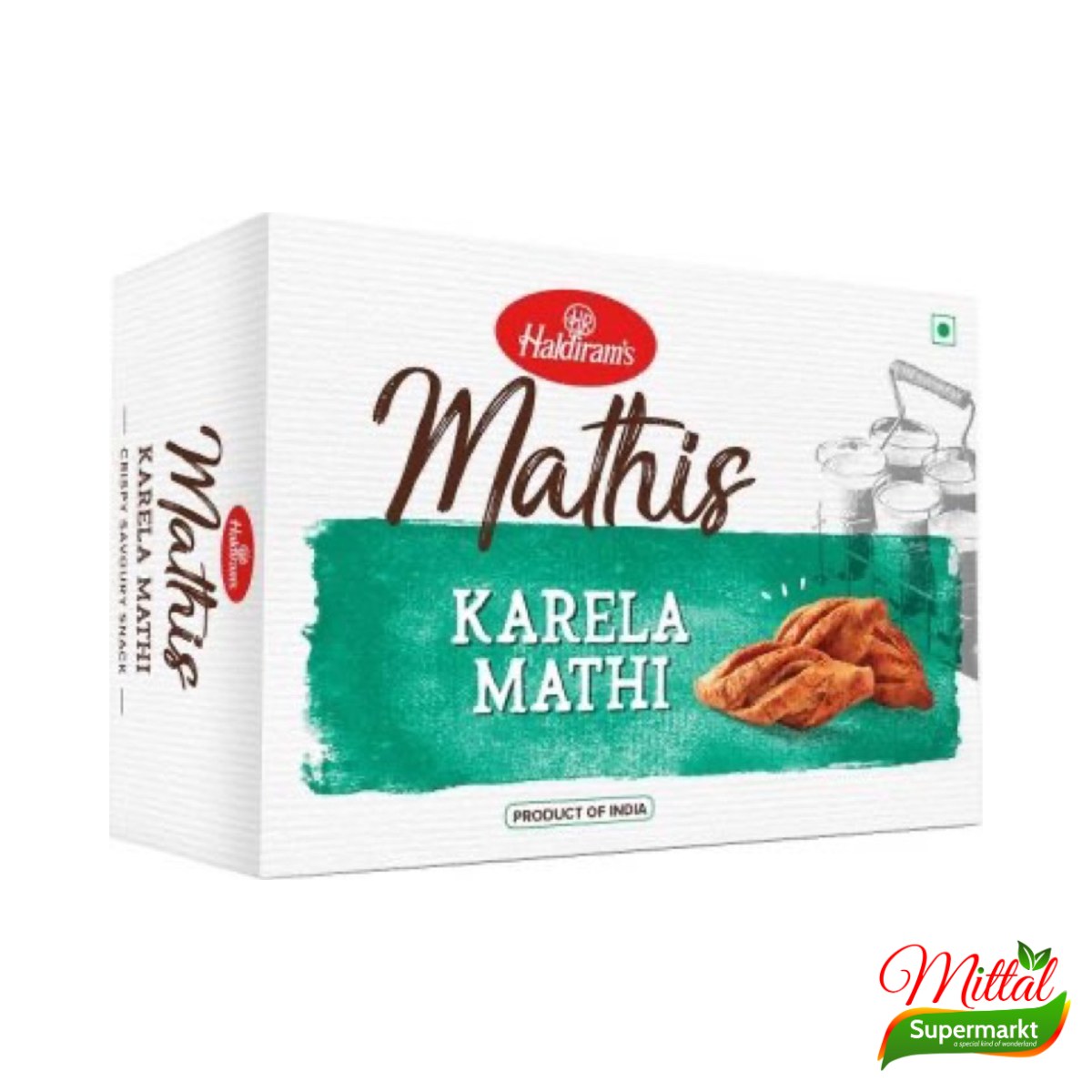 Haldiram's Karela Mathi 200g, Hartige Krokante Mathri (Mathri)