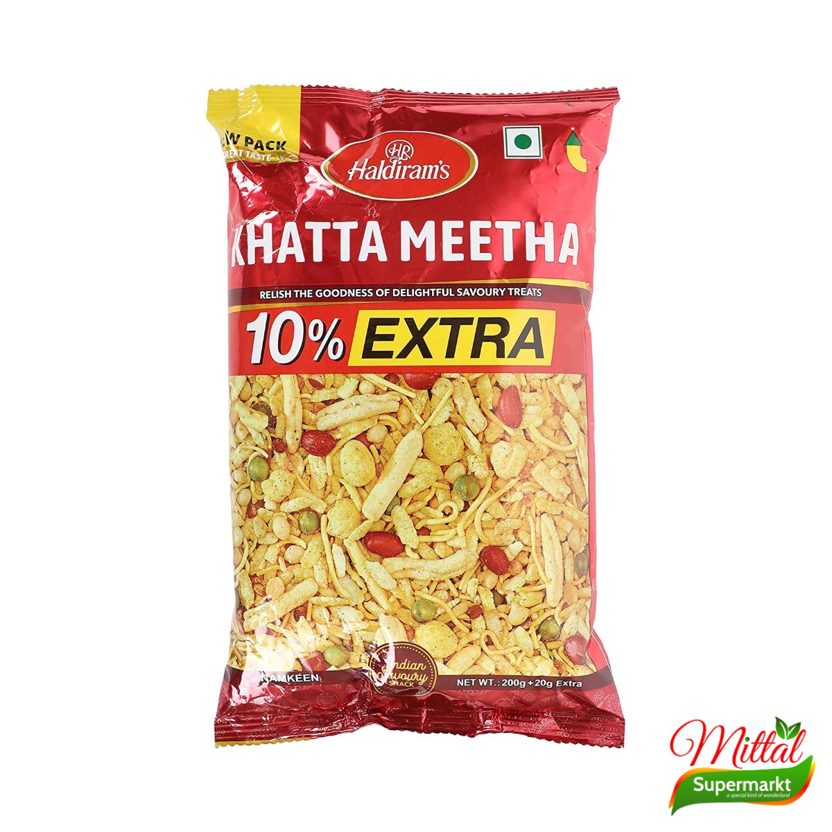 Haldiram's Khatta Meetha 200g, Zoetzure Hartige Snackmix (Khatta Meetha)
