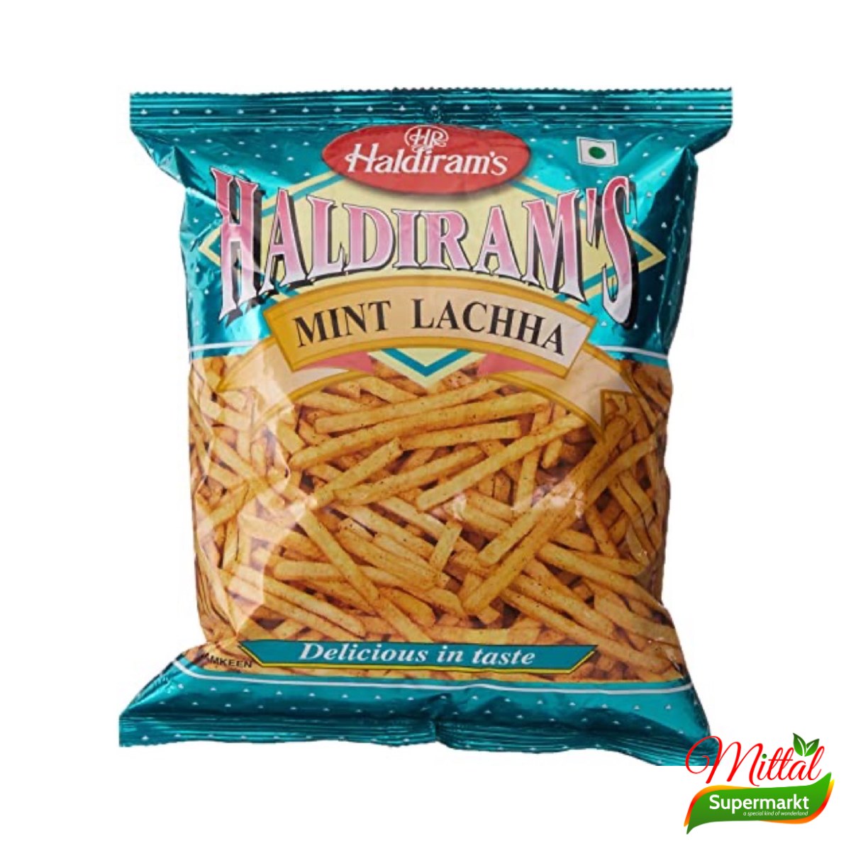 Haldiram's Mint Lachha, Krokante Aardappelslierten met Munt (Lachha)