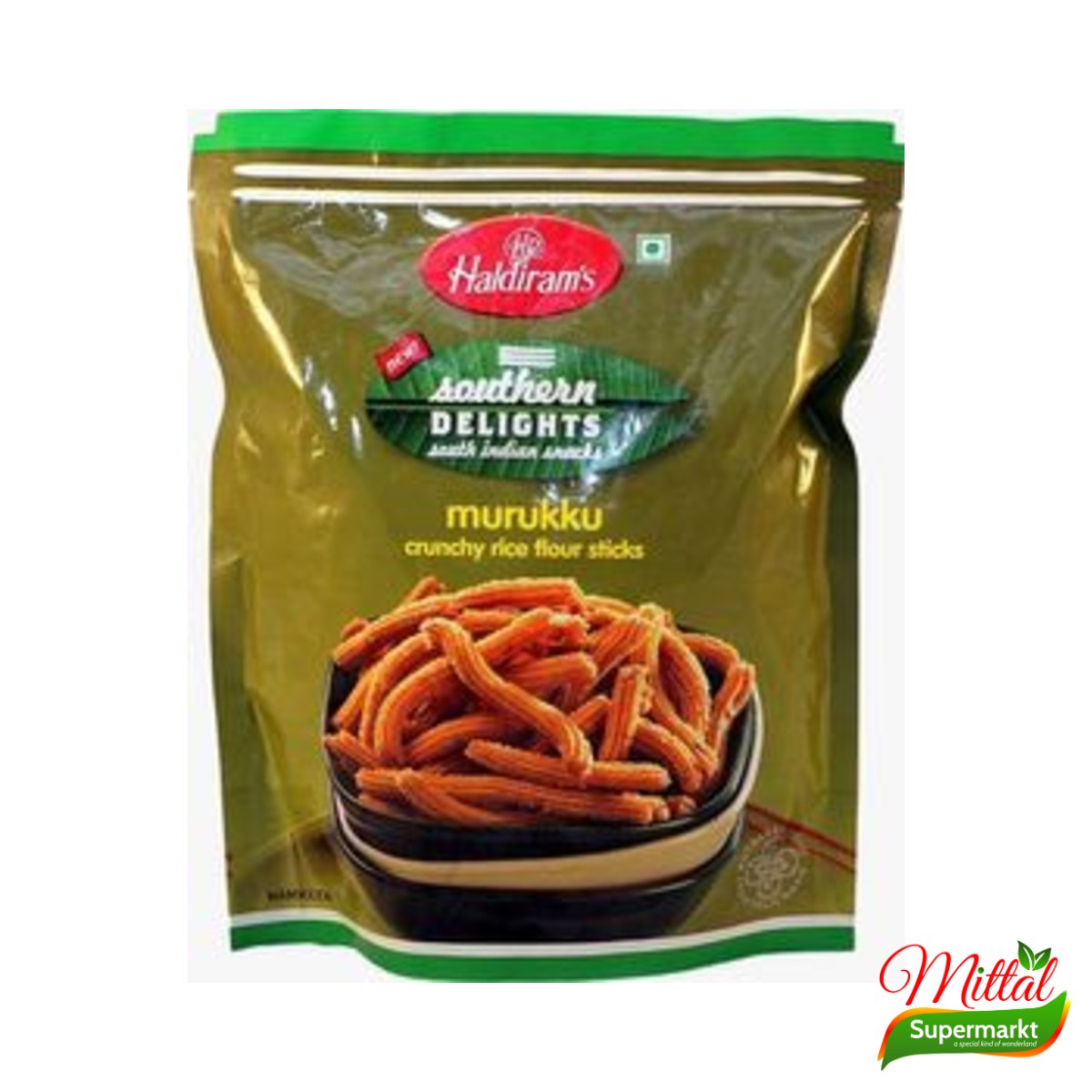 Haldiram's Murukku 200g, Krokante Zuid-Indiase Rijstspiralen (Murukku)