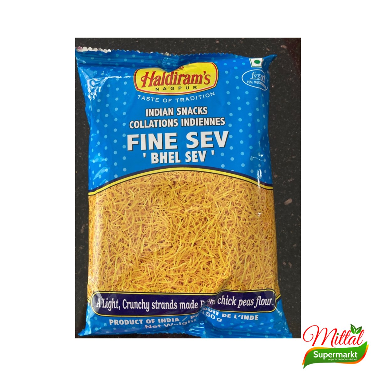 Haldiram's Nylon Sev 150g, Extra Fijne Krokante Sev (Nylon Sev)