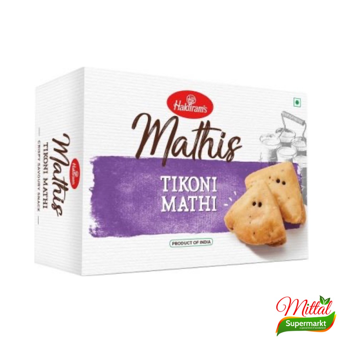 Haldiram's Trikoni Mathi 200g, Hartige Driehoekige Mathri (Mathri)