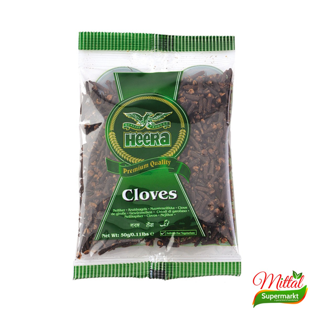 Heera Cloves 50g, Hele Kruidnagels (Laung)