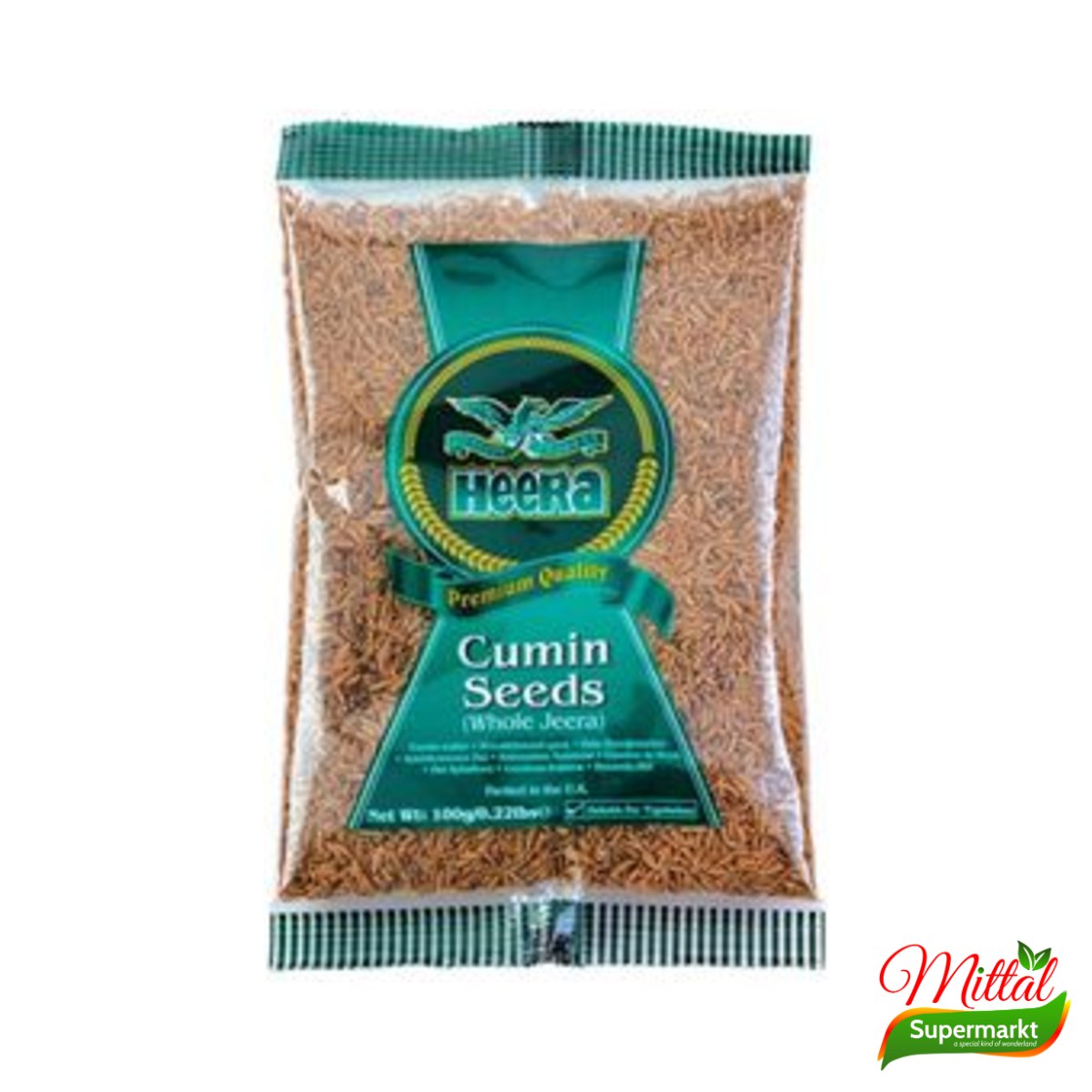 Heera Jeera Whole 100g, Hele Komijnzaden (Cumin Seeds)