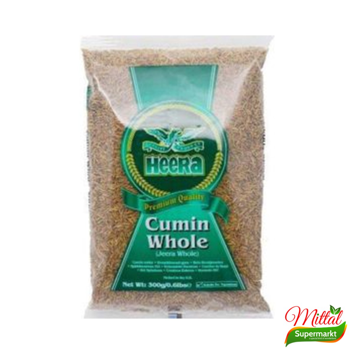 Heera Jeera Whole 300g, Hele Komijnzaden (Cumin Seeds)