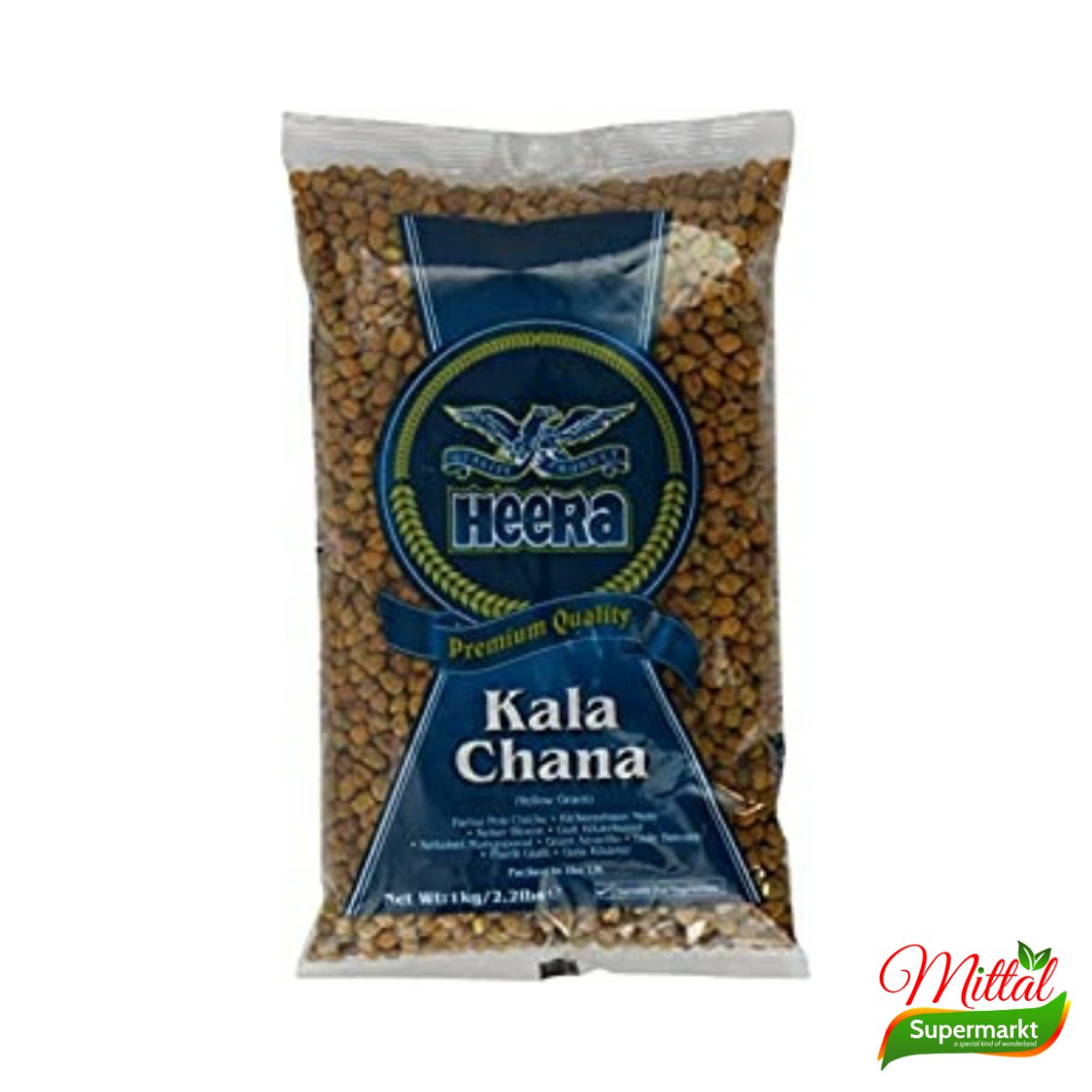 Heera Kala Chana 1kg, Bruine Kikkererwten (Brown Chickpeas)