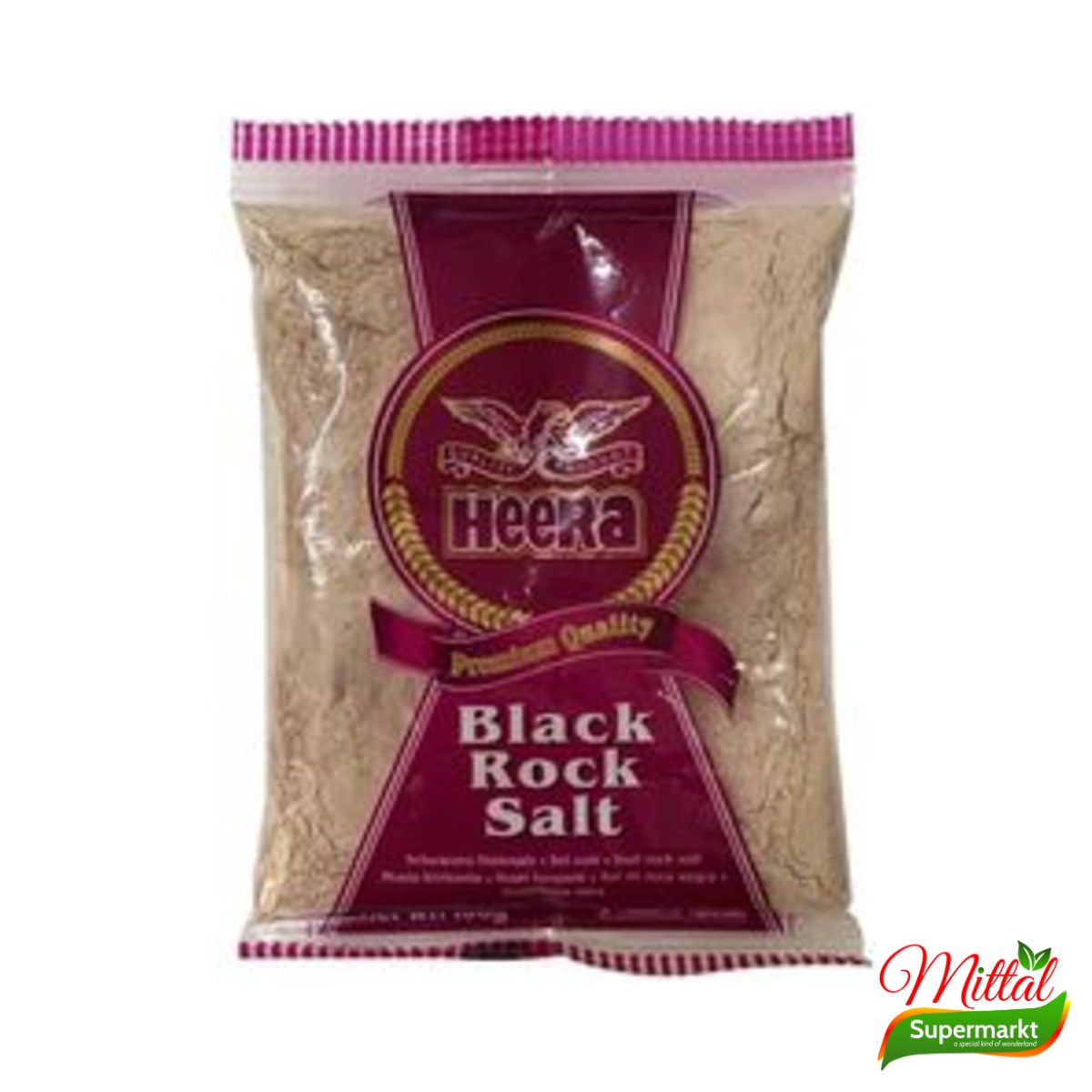Heera Kala Namak 100g, Gemalen Zwart Zout (Black Salt)