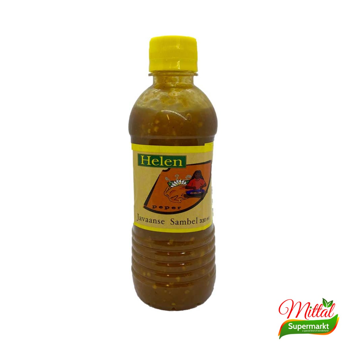 Helen Javaanse Sambal Geel 330ml, Aromatische Gele Sambal (Yellow Sambal)